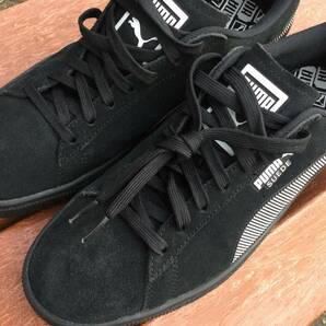 プーマ PUMA黒色スウェードSUEDE スニーカーシューズ中古サイズMM27.0㎝☆室内2回使用格安品の画像7