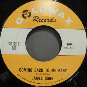 【SOUL 45】JAMES CARR - COMING BACK TO ME BABY / LOVE ATTACK (s240309034) 