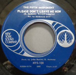 【SOUL 45】FIFTH AMENDMENT - PLEASE DON'T LEAVE ME NOW / I GOT YOU WHERE I WANT YOU (s240320027) 