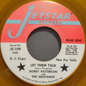 【SOUL 45】BOBBY PATTERSON - LET THEM TALK / SOUL IS OUR MUSIC (s240309025) 