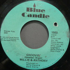 【SOUL 45】WILLIE & ANTHONY - GROOVIN / I'M TIRED (OF A ONE WAY LOVE AFFAIR) (s240320013) 