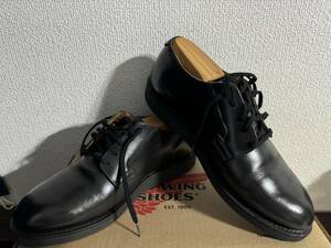 【着用数回／美品】RED WING レッドウィング ポストマン 101 US7 1/2D（7.5D）MADE in USA 黒 箱あり