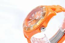 【W126-412】動作品 電池交換済 ice wacth アイスウォッチ オレンジ 回転ベゼル 腕時計 メンズ【送料全国一律185円】_画像4