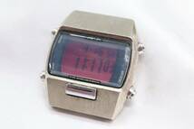 【W126-557】レア 動作品 電池交換済 SEIKO ALBA AKA セイコー アルバ アカ デジタル 腕時計 フェイスのみ W620-4130 メンズ_画像1