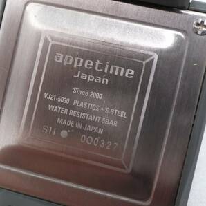 【W126-621】動作品 appetime アピタイム スクエア 腕時計 VJ21-5030 メンズ【送料全国一律380円】の画像8