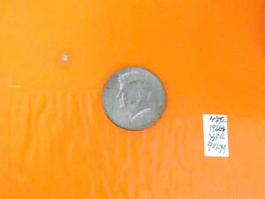 1円オーク：USA1966年ケネディ1/2ドル銀貨1枚NO-901-M