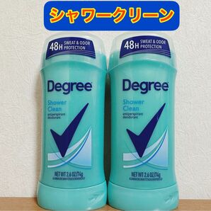 【74gx2本】ディグリーシャワークリーン　デオドラントスティック　制汗剤