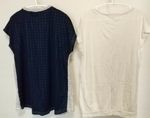 美品【授乳服 トップス L 5着セット】未使用あり 半袖 長袖 タンクトップ モノトーン カットソー_画像3