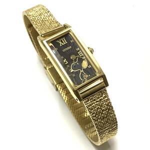 [Красивые товары бегут] Citizen Citizen Kii Snoopy Model Gold Mesh Watch Snoopy Hame Watch Eco Drive