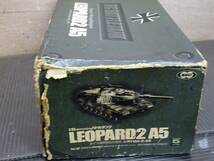 （Nz032369）MARUI★LEOPARD2 A5／レオパルト2 A5 RCバトルタンク 戦車　ジャンク！_画像7