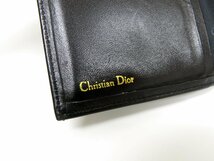 ◆超美品◆Christian Dior クリスチャン・ディオール◆カーフ レザー 本革◆がま口 長財布◆ブラック ゴールド金具◆ヴィンテージ◆A4180_画像10