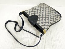 ◆美品◆GUCCI オールド グッチ◆GGスプリーム◆PVC カーフ レザー 本革◆ショルダー バッグ◆ネイビー ゴールド金具◆イタリア製◆A4140_画像4