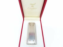 ◆美品◆Cartier カルティエ◆サントス◆オーバル型◆ガス ライター◆シルバー ゴールド◆火花確認済み◆喫煙具◆ケース付き◆A4182_画像1