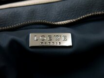 超美品●LOEWE ロエベ●メンズ●リピートアナグラム●PVC カーフ レザー 本革●2way ビジネス ブリーフケース●ネイビー●かばん●Js45015_画像7