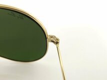 超美品◆RayBan レイバン◆AVIATOR LARGE アビエーター◆ティアドロップ サングラス◆マットゴールド ブルー◆RB3025◆ミラーレンズ◆A4282_画像8