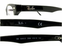 ◆超美品◆RayBan レイバン◆メガネ 眼鏡◆ブラック シルバー金具◆RB5345-D◆フルフィットモデル◆ケース付き◆スクエア◆A4280_画像7