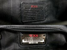 ●超美品●TUMI トゥミ●メンズ●92104DH●カーフ レザー 本革●トラベルオーガナイザー●セカンド クラッチ バッグ●黒●かばん●Js45175_画像8