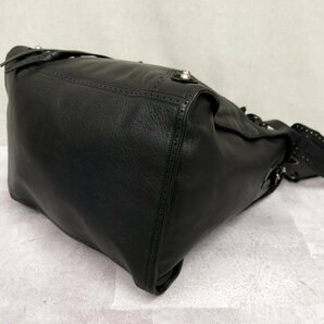 超美品●BALENCIAGA バレンシアガ●ペーパー●515859●レザー 本革●2way ハンド バッグ●黒●SV金具●斜め掛け●B5 収納 かばん●Js45180の画像7