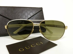 ◆超美品◆GUCCI グッチ◆Opty1 GG4239/S◆サングラス◆ホワイト ゴールド金具◆イタリア製◆ブラウングラデーションレンズ◆A4396