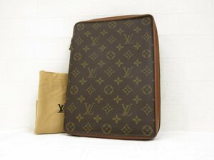 ◆超美品◆LOUIS VUITTON ルイ・ヴィトン◆モノグラム◆PVC カーフ レザー 本革◆クラッチ バッグ 書類ケース◆ブラウン G金具◆A4352