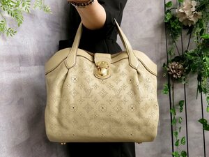 超美品●LOUIS VUITTON ルイ・ヴィトン●マヒナ●シールスPM●M93818●トート バッグ●オパール●G金具●腕掛け●B5 収納 かばん●Js45198