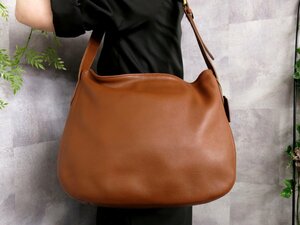 ●超美品●COACH オールド コーチ●4161●USA製●高級 カーフ レザー 本革●ショルダー バッグ●キャラメル●ヴィンテージ●B5●Js45404