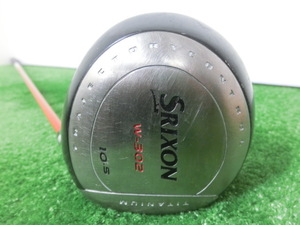 ♪DUNLOP ダンロップ SRIXON スリクソン W-302 1W ドライバー 10.5° / シャフト Tour AD DJ-5 FLEX-R1 G7620♪