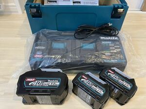 マキタ makita DC40RB 2口急速充電器 40Vmax バッテリー3個 純正ケース XGT