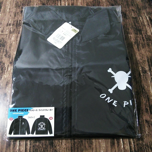 ● ONEPIECE「ワンピース ウィンドブレーカー 1枚」ルフィ 男女兼用フリー