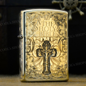 聖書 立体 デザイン オイルライター ZORRO 金 zippo 同型 ゴールド 全面加工 喫煙具 タバコ 煙草 オシャレ 新作 新品 未使用 送料無料