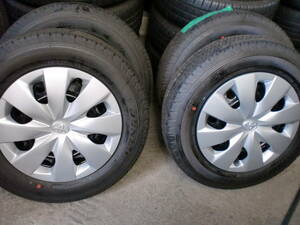 プロボックス　14×5　PCD100　+39★155/80R14　ダンロップ　4本＃ほぼ新車外しです。