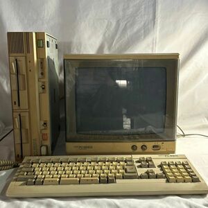 NEC PC-8801 FA PC-KD855 PC-8801 レトロ パソコン モニター キーボード 　(管理番号：EGE3168)