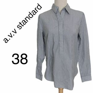 a.v.v standard (38) ストライプシャツ ブラウス