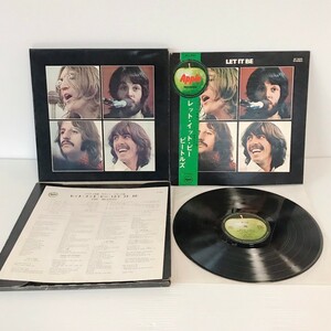 【レア】 ビートルズ レコード LP レット・イット・ビー LET IT BE BEATLES Apple AP-9009 帯付き 洋楽