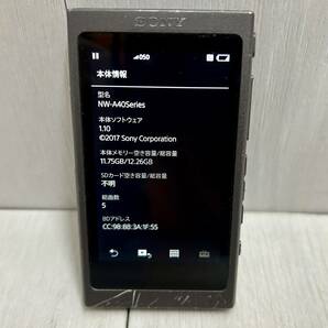 送料無料 ★ SONY WALKMAN NW-A45 16GB ハイレゾ ソニー ウォークマン Bluetooth グレイッシュブラック Hi-Res ポータブルオーディオ LDAC の画像10