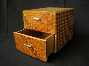 寄木細工 小引き出し 小物入れ 伝統工芸 ジュエリーボックス USED 昭和 レトロ