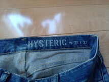 HYSTERIC GLAMOUR ストレッチ　スキニーデニムパンツ ヒステリックグラマー　HG スキニーデニム　W28 L32 ストレッチデニム　インディゴ_画像3