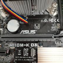 ASUS H110M-K D3 LGA1151 MicroATX Windows10 Home認証 CPU,メモリ付属 中古動作品_画像2