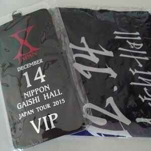 【未開封】X JAPANビッグフラッグ＆チケットケ―スhide YOSHIKI TOSHI PATA TAIJI heath XJAPAN エックスジャパン