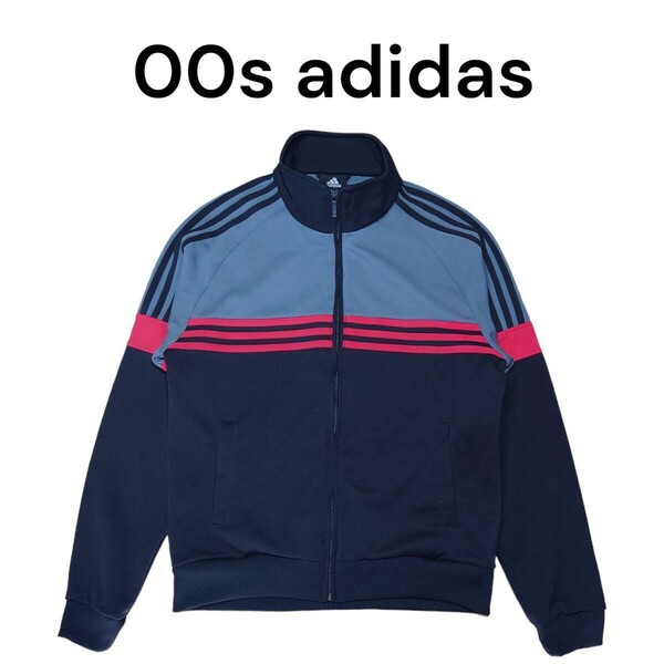 00s adidas　ビッグプリントトラックジャケット　ガイコツジャージ