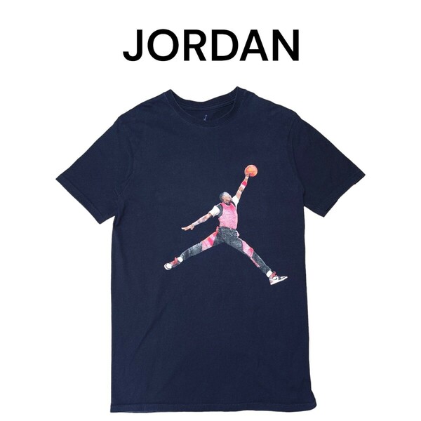 レアモデル　JORDANビッグプリント　Tシャツ　ジョーダン　ブルズカラー