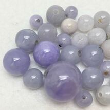 「ラベンダーヒスイアクセサリーパーツおまとめ」a 重量約40g ルース 裸石 宝石 jewelry ジェイダイト lavender jadite jade ひすい CE0_画像3