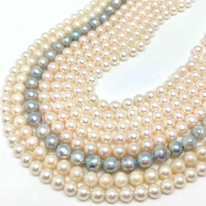 「アコヤ本真珠アクセサリーパーツおまとめ」a 約197g あこや ネックレス pearl necklace parts DA0