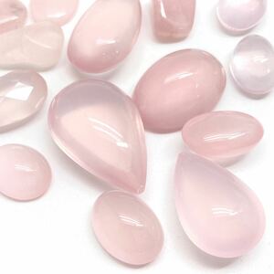 「ローズクォーツおまとめ500ct」m rose quartz パワーストーン カボション ジュエリー jewelry 裸石 宝石 ローズクォーツ CE0