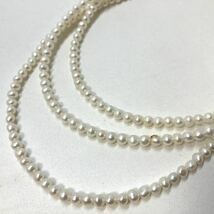 石付き!!［淡水パールネックレス5点おまとめ］m 重量約222.5g 真珠 ケシ オーバル バロック necklace jewelry silver DA0_画像6