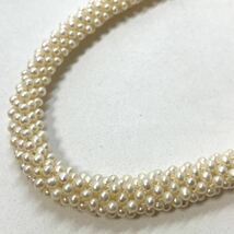 チョーカー有!!［淡水パールネックレス5点おまとめ］a 重量約288g 真珠 オーバル ケシ ロング necklace accessory jewelry silver DA0_画像4