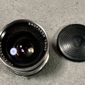 珍品 Voigtlander SKOPAGON 40mm F2 デッケルマウント DKL Nikon Fマウントアダプター付きの画像1