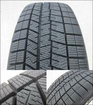 4本 215/60R17 深溝 良品 ダンロップ WINTERMAXX 03 ウィンターマックス ゼロスリー ブラック ポリッシュ ホイール セット 埼玉 鴻巣_画像4