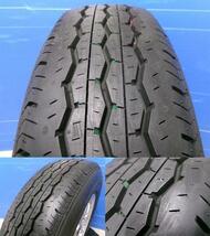 ハイエース 新車外し 中古 夏タイヤ ブリヂストン 195/80R15 107/105N LT 新品 社外アルミ 15インチ 商用バン 貨物 8PR 岡崎_画像8