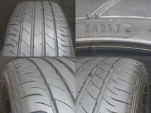 溝有 中古 タイヤ 225/45R18 91W ダンロップ SP SPORT MAXX 050 新品アルミ VENES FS01 7.0J-18 5H 114.3 +48 4本 サマー セット 白河_画像3